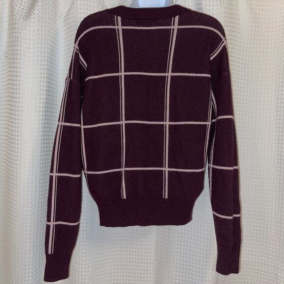 Banana Republic Italian Wool-Blend Women's Sweater, Burgundy, Size S - Picture 4 of 6